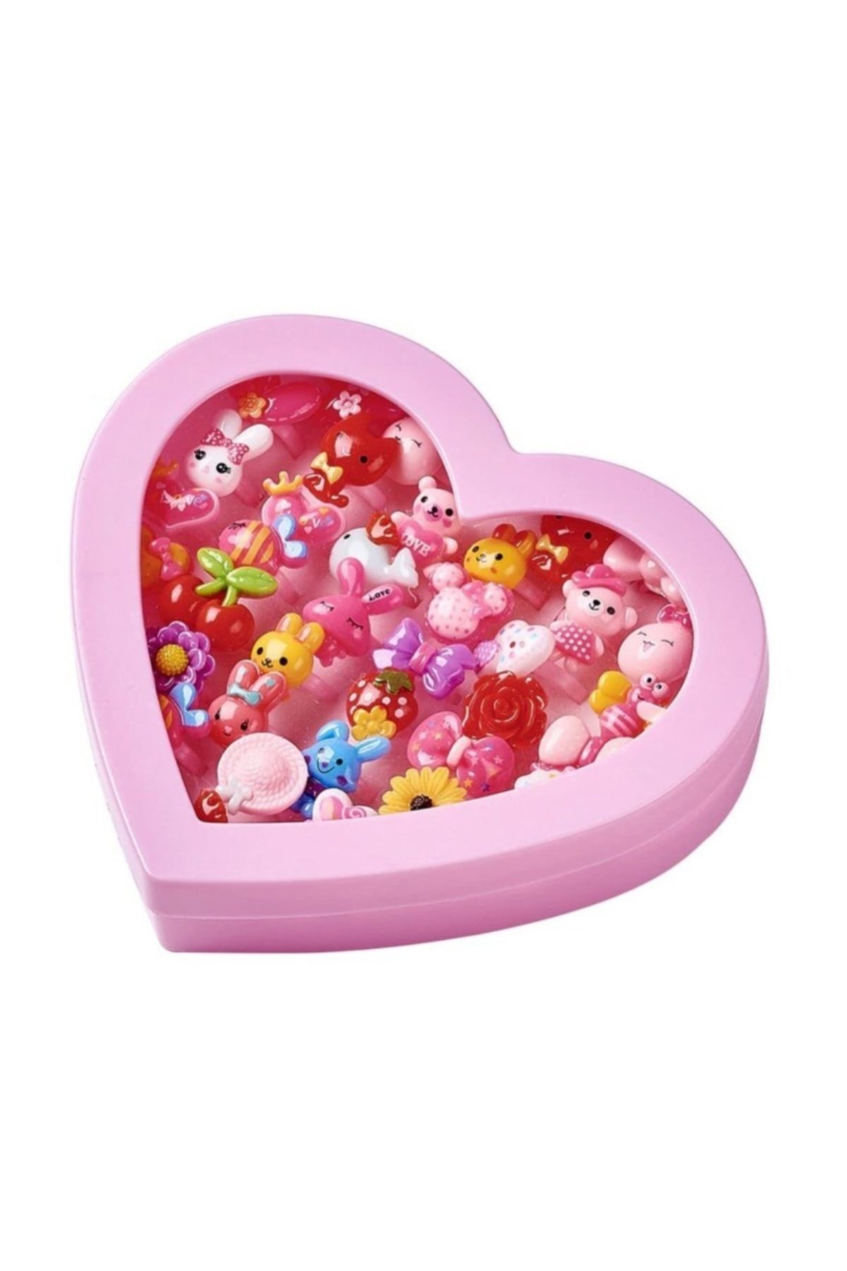 Gift Children's Ring in a Heart Box (Assortment of 36 Models)