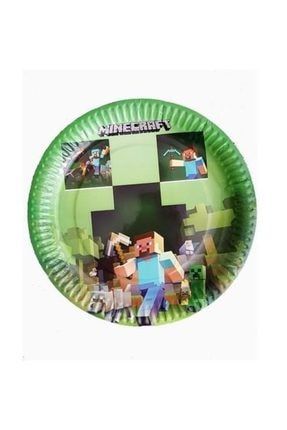 8 Adet Minecraft Konsept Tabak Doğum Günü Parti Tabağı PS12348739PD