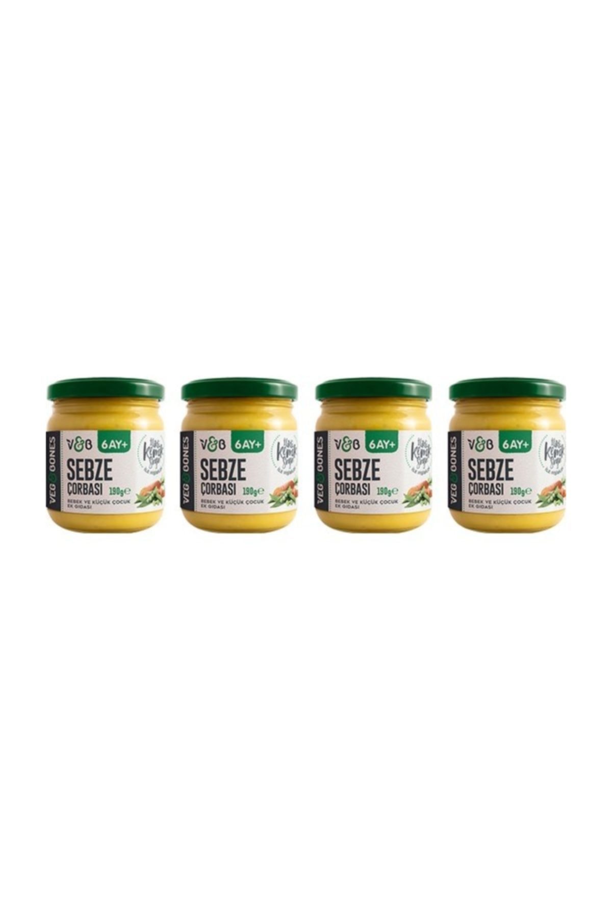Veg&Bones Sebze Çorbası 190 gr 4'lü Paket