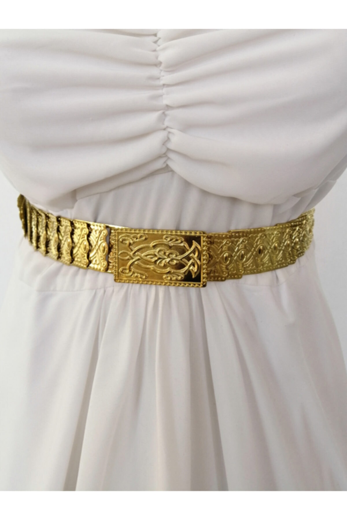 hair dresser gold coast Celisse Chain Leather Belt | Black & Gold Belt main image 0