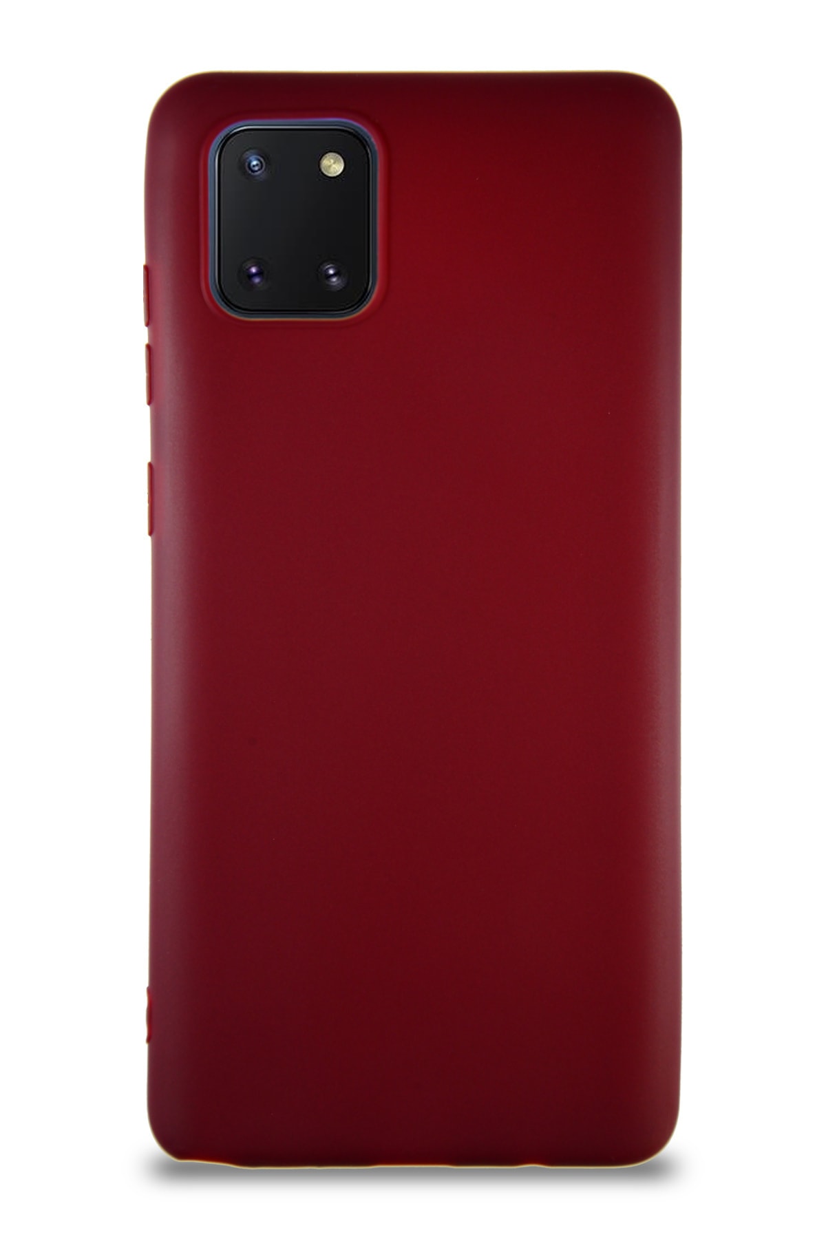 Samsung Galaxy Note 10 Lite Soft Premier Renkli Silikon Kapak - Mürdüm