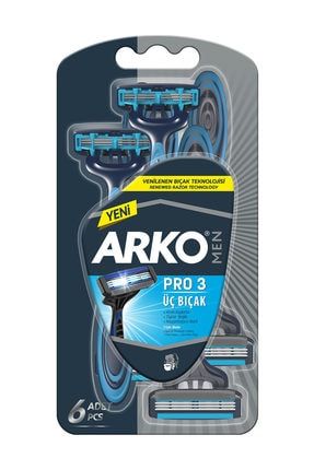 Arko Men Tıraş Bıçağı Pro 3 6'lı 34140001