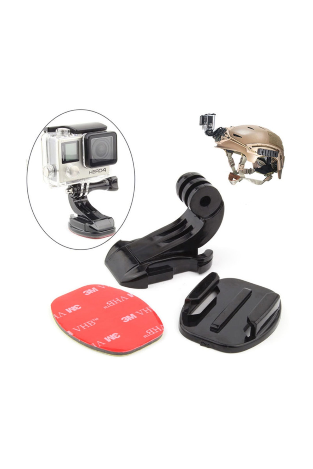 Aksiyon Kamera - Düz Yüzey Ve J-hook Bağlantı
