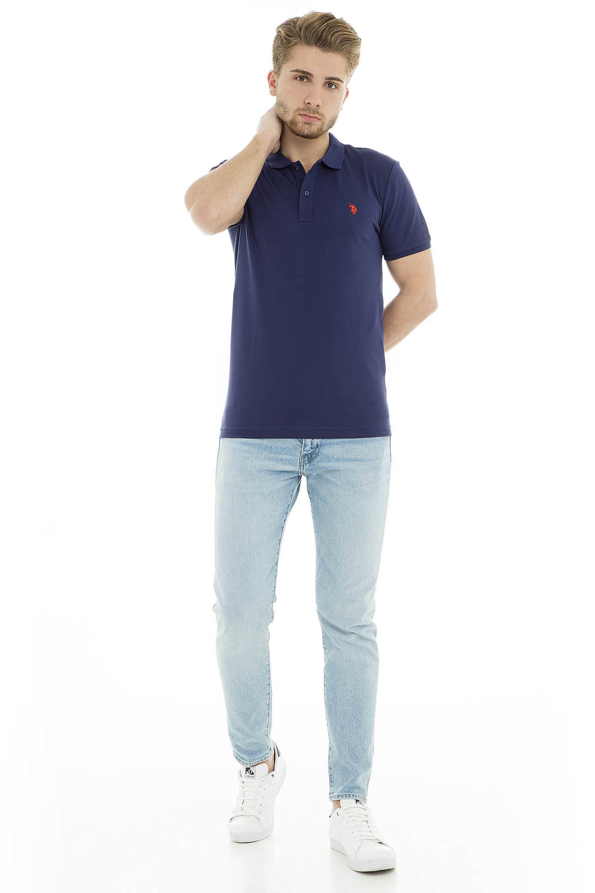 پولوشرت مردانه یقه پلو | یو اس پولو U.S. Polo Assn. G081GL011591733 TR - تصویر 5
