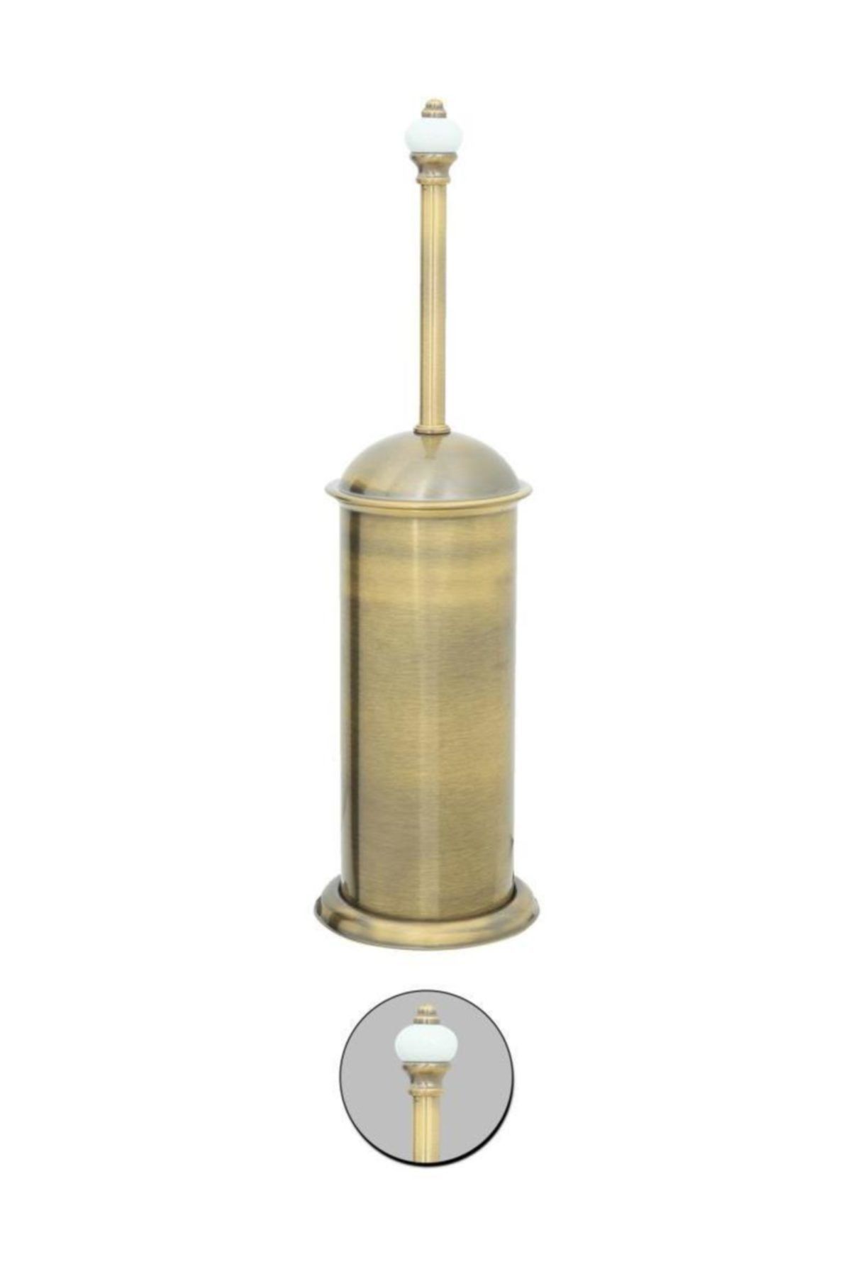 Maya-Fantasia Antique Toilet Brush 100% Brass 1