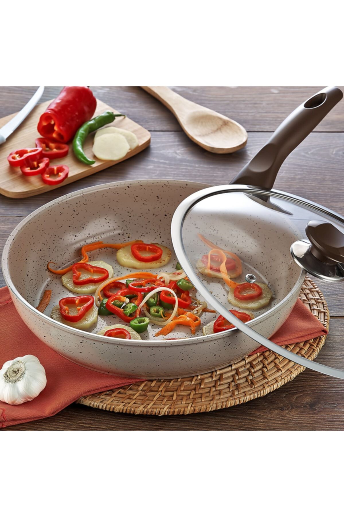 Granit Sote Tava 28 Cm - Safran Serisi