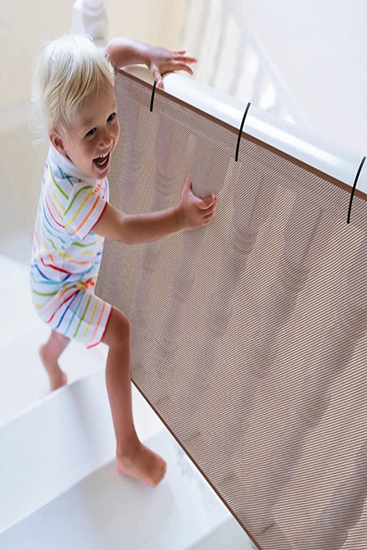 MasterCar Kahverengi Bebek Güvenlik Kabısı Çocuk Merdiven Ve Balkon Güvenlik Filesi Koruyucu File 2.70 X 80 Cm fotoğrafı 6 (önizleme)