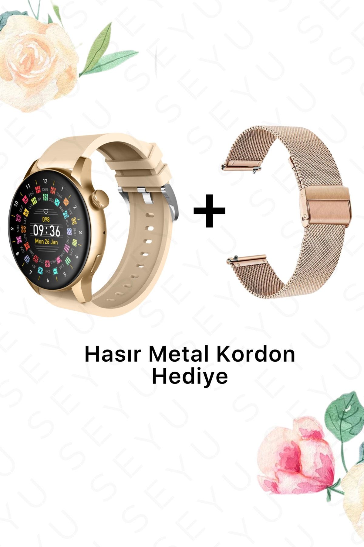 Watch G3 Pro Mini Akıllı Saat 42mm İphone Android Tüm Telefonlara Uyumlu Smartwatch