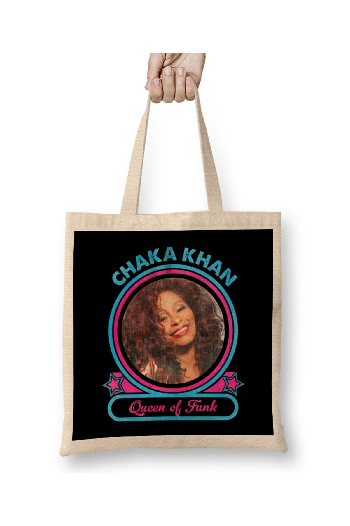 Humuts-Chaka Khan Queen Of Funk Tote Bag Long Handle 1
