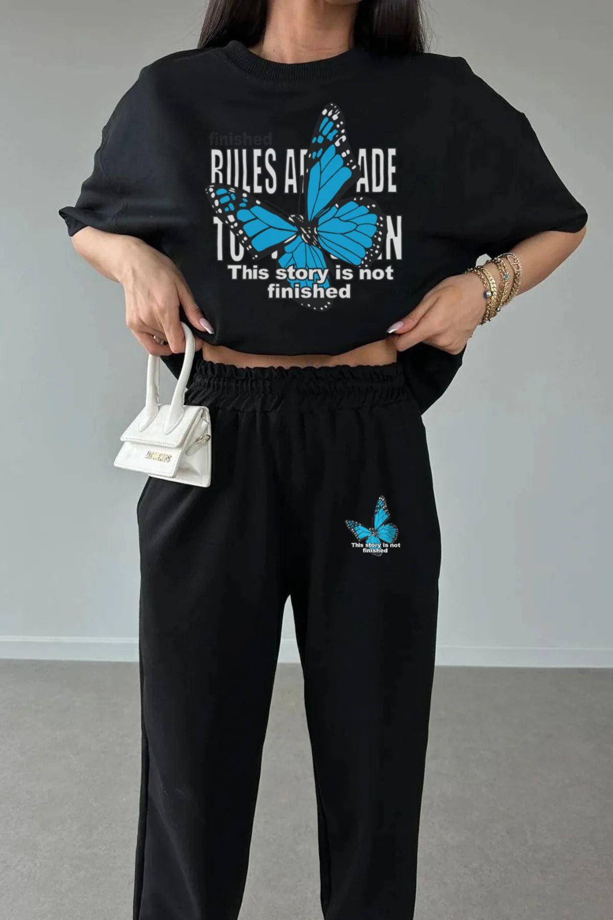 Butterfly shop joggers set