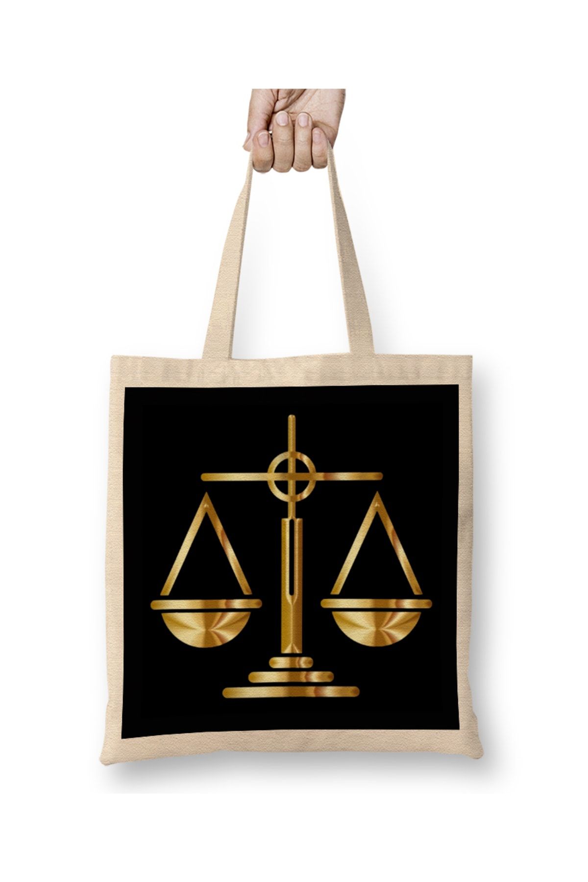 Baskı Dükkanı-Law Balance Lawyer Law Tote Bag Long Handle 1