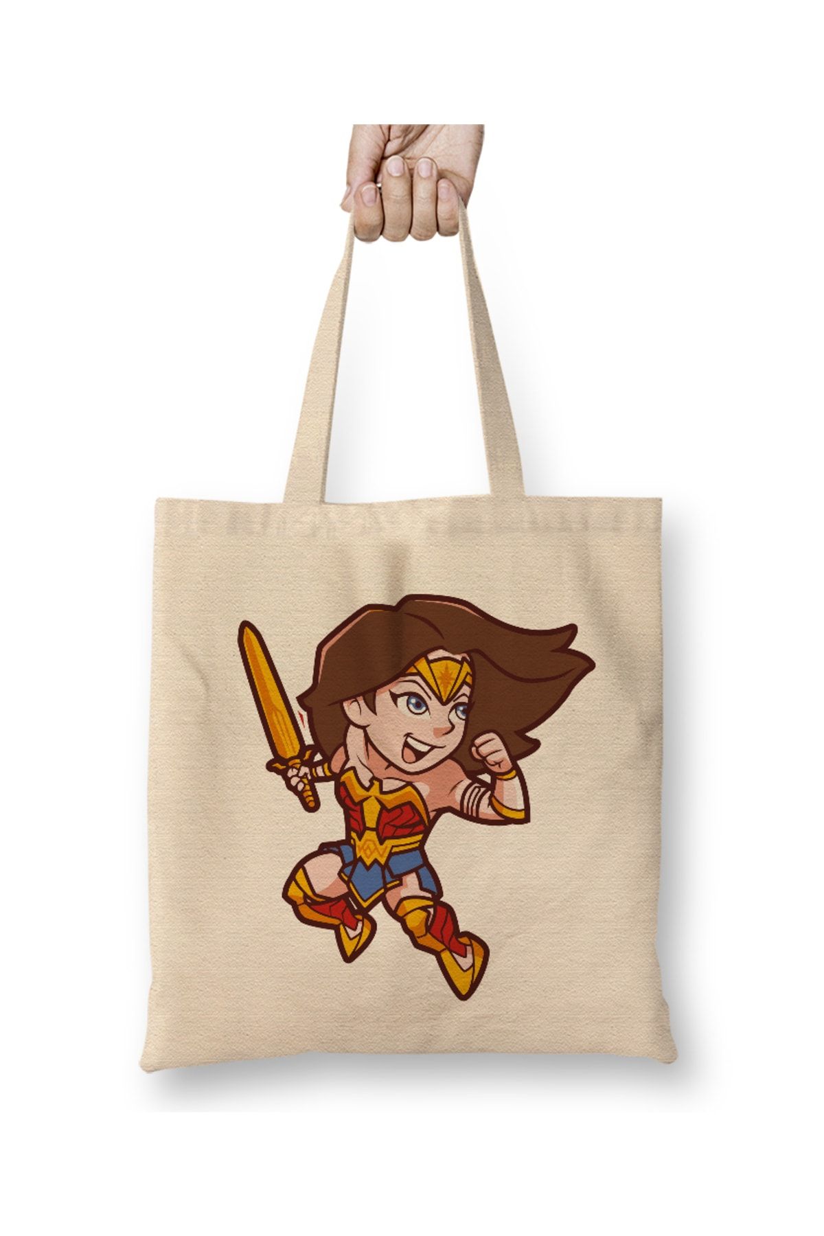 Bask D kkan Wonder Woman Tote Bag Long Handle Trendyol