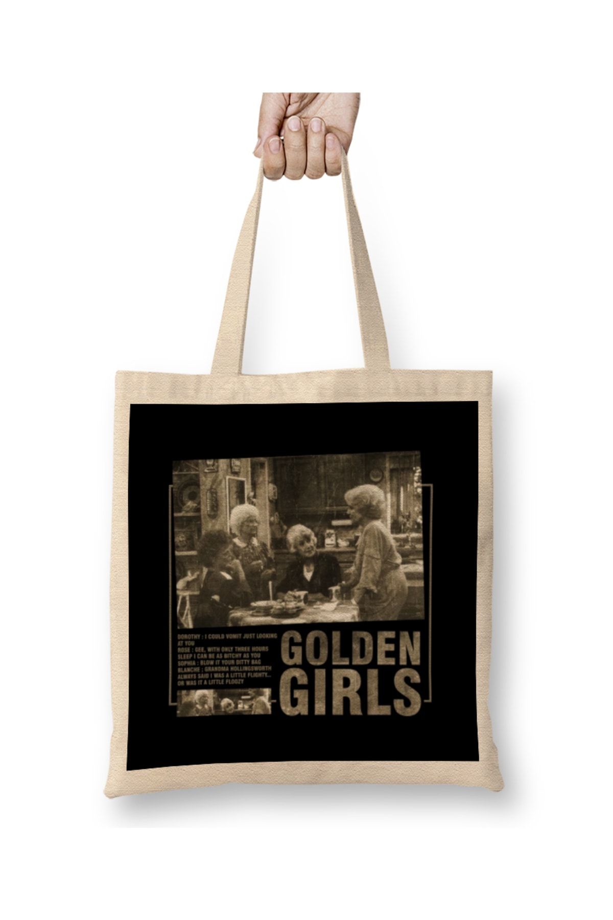 Bask D kkan Golden Girls Retro Vintage Tote Bag Long Handle