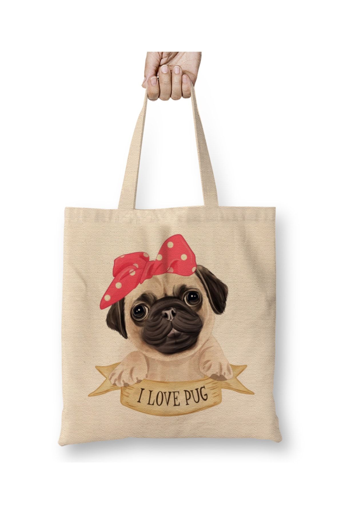Pug hot sale tote bag