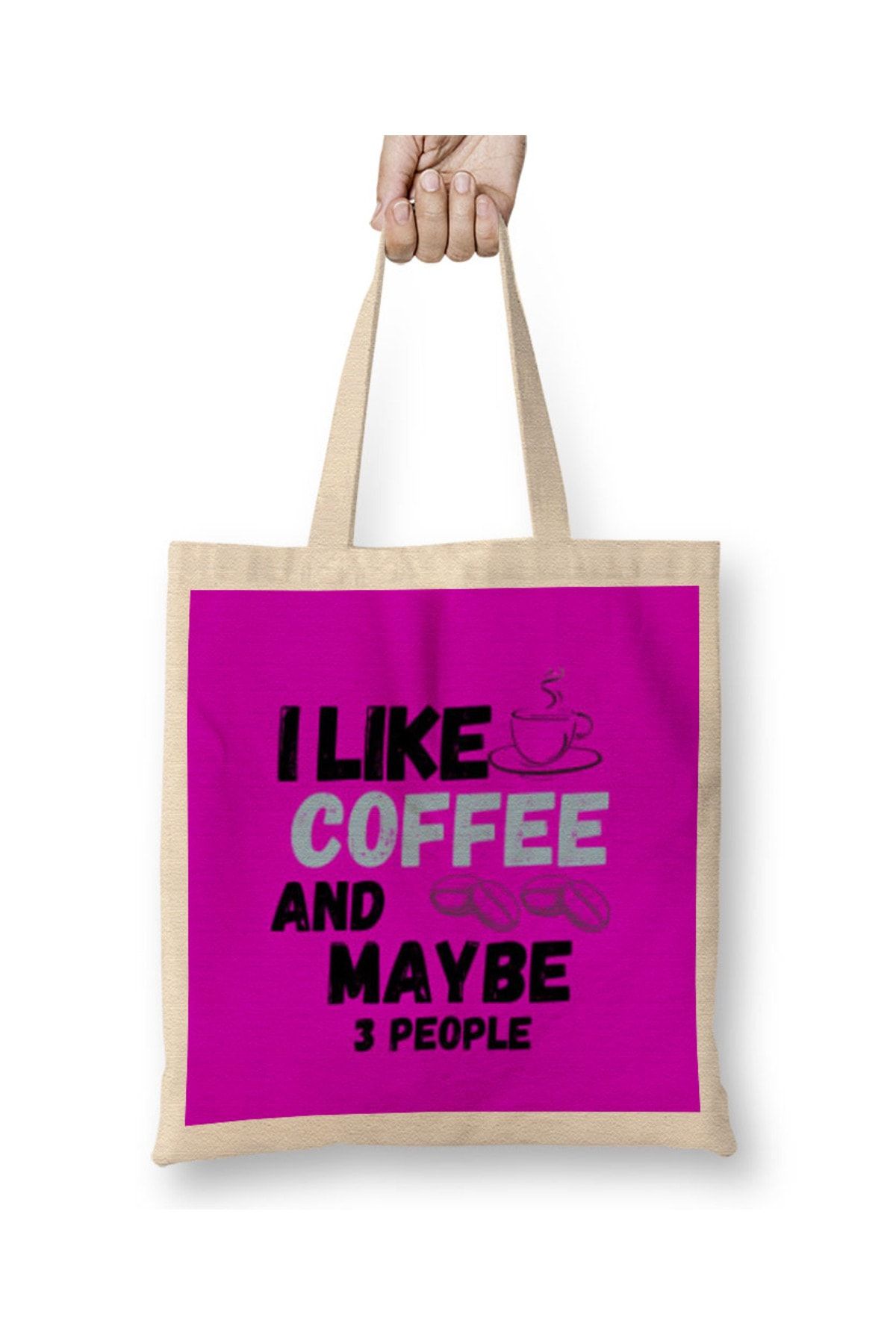 Baskı Dükkanı Citat De Cadou Pentru Iubitor De Băuturi Amuzante De Cafea - Geantă Din Pânză Vintage Retro În Stil Curcubeu Cu Mâner Lung Unisex - One