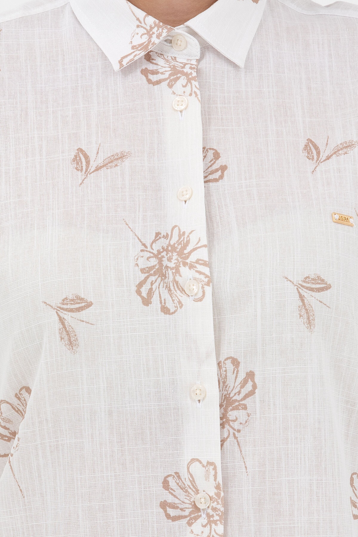 پیراهن مردانه قهوه ای یو اس پولو | G082GL004.000.1582822 اورجینال - تصویر 4