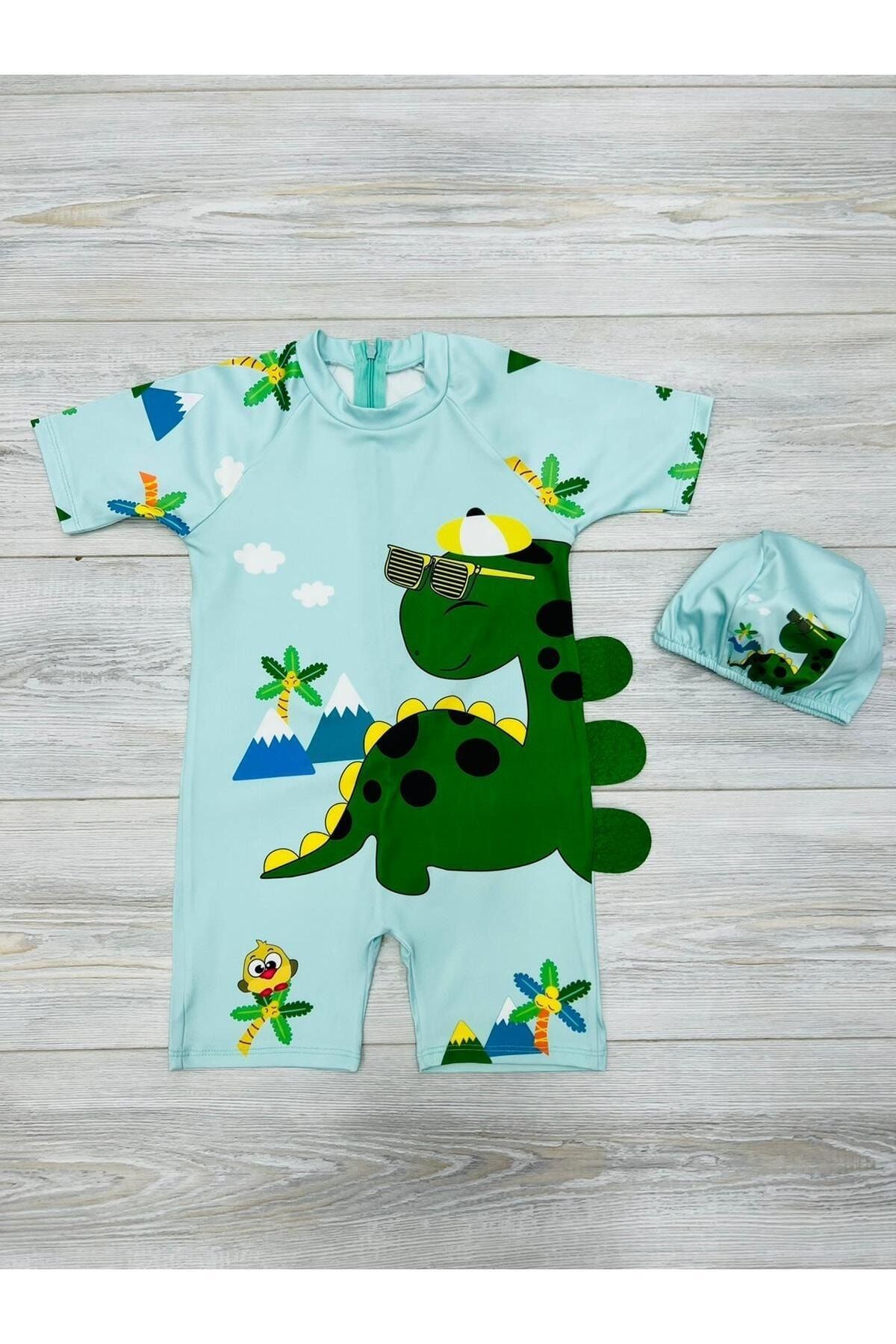 My Kids Wear, комплект купальника с капюшоном для мальчика Sweet Dino, TYC00689582997