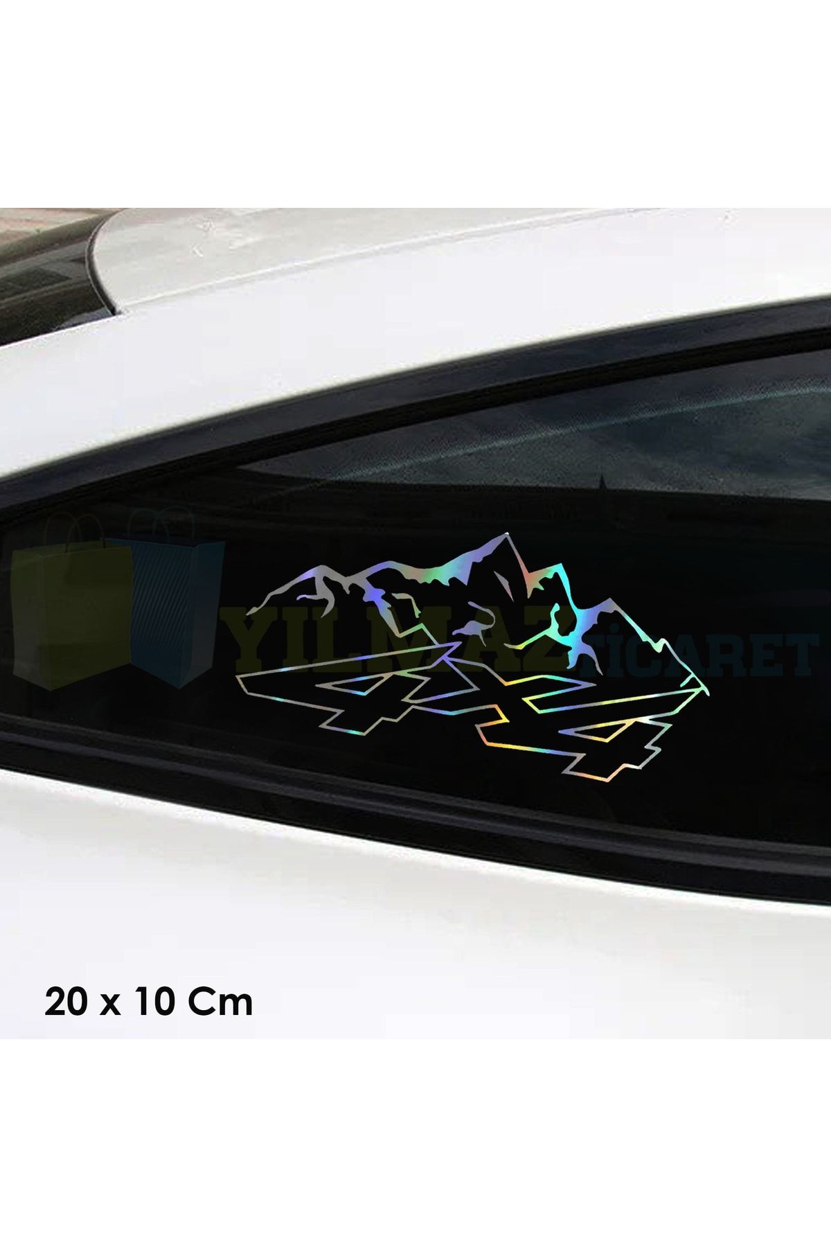 yılmazetic-4x4 Toyota Ford Jeep Mitsubishi Off Road 4x4 Hologram Auto Sticker Sticker Pasting 20 X 10 Cm 2
