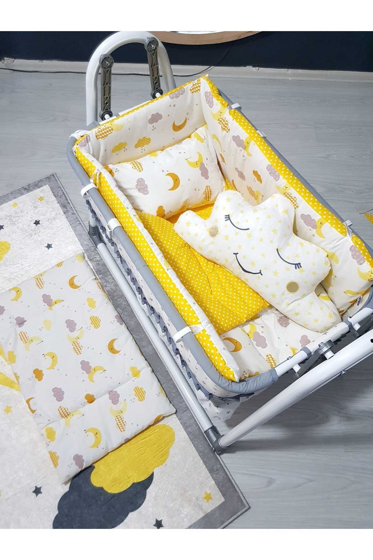 bebek_iklimi 45x85 Uyku Seti Anne Yanı Sepet Beşik İçin *BEŞİK DAHİL DEĞİLDİR - ALT AÇMA MİNDERİ HEDİYELİ* fotoğrafı 6 (önizleme)