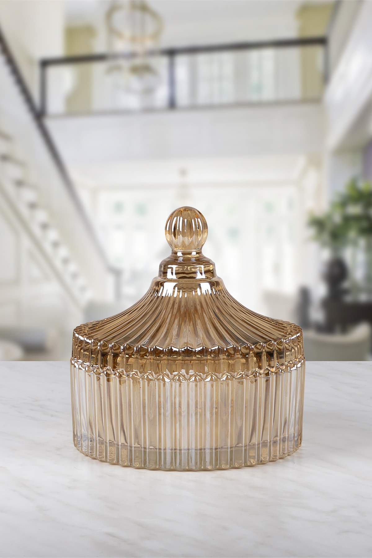 Glass Sugar Bowl and Presentation