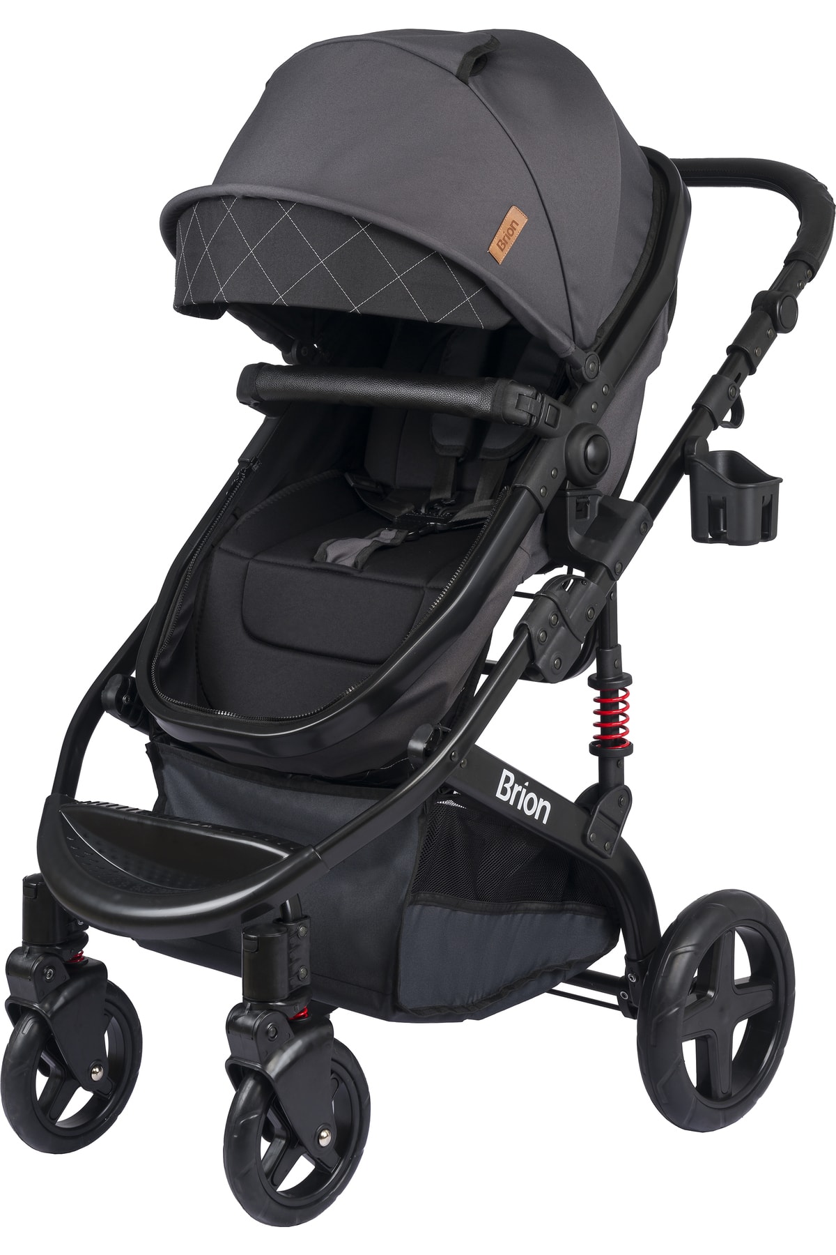 Brion Mila 4 In 1 Çift Yönlü Travel Sistem Bebek Arabası Siyah Füme fotoğrafı 3 (önizleme)