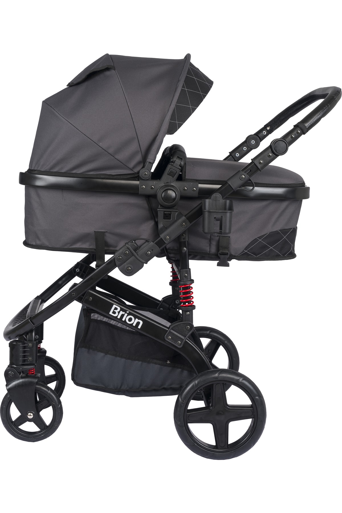 Brion Mila 4 In 1 Çift Yönlü Travel Sistem Bebek Arabası Siyah Füme fotoğrafı 5 (önizleme)