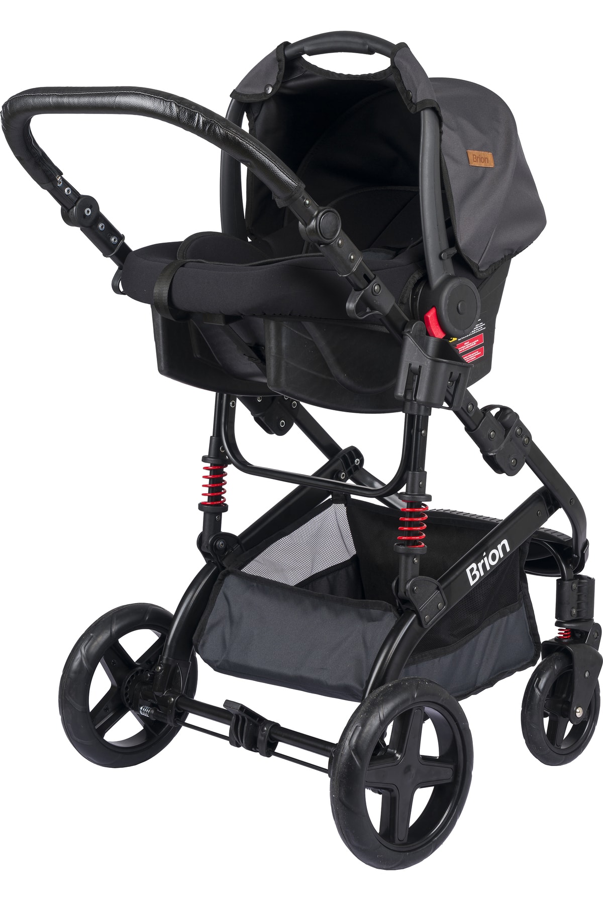 Brion Mila 4 In 1 Çift Yönlü Travel Sistem Bebek Arabası Siyah Füme fotoğrafı 7 (önizleme)