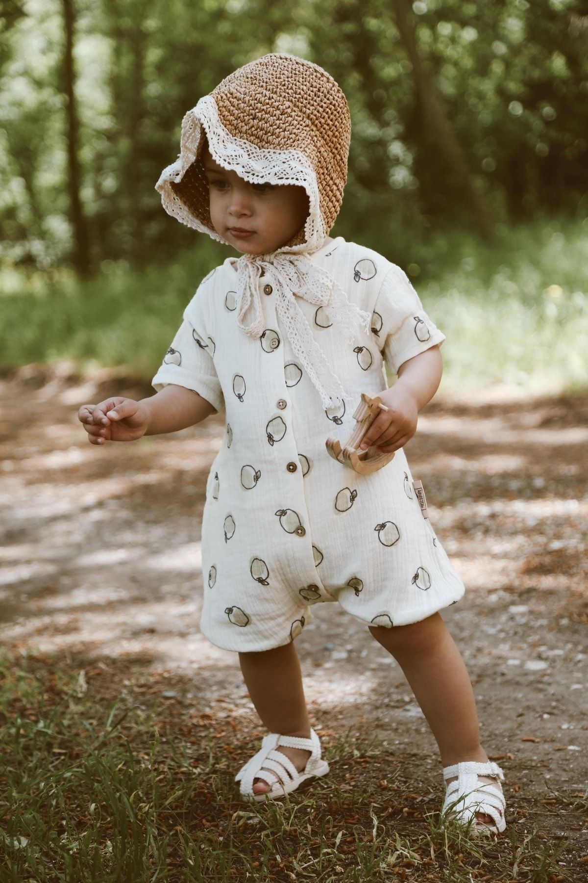 Muslin baby romper clearance