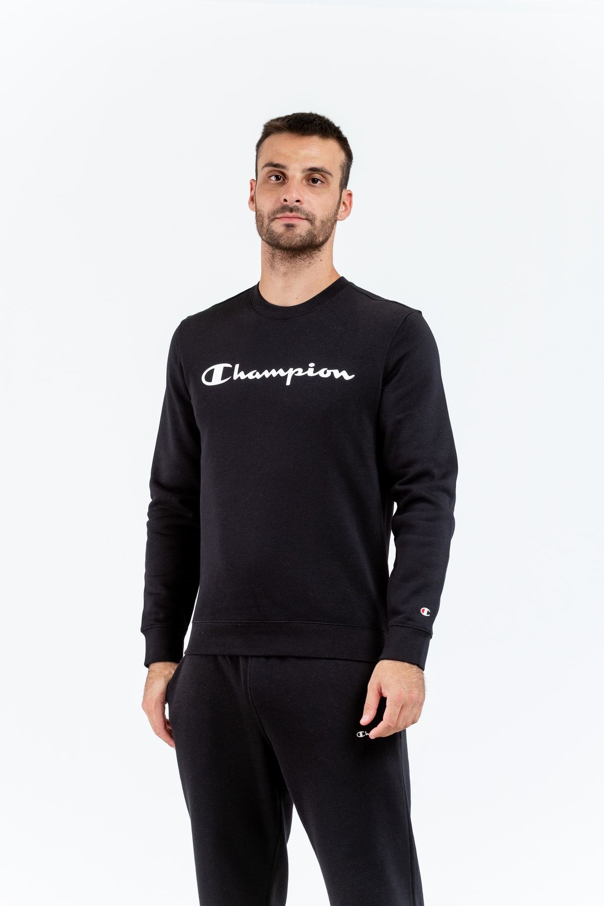 Champion Sweatshirt - Regular - Schwarz Fit - Trendyol