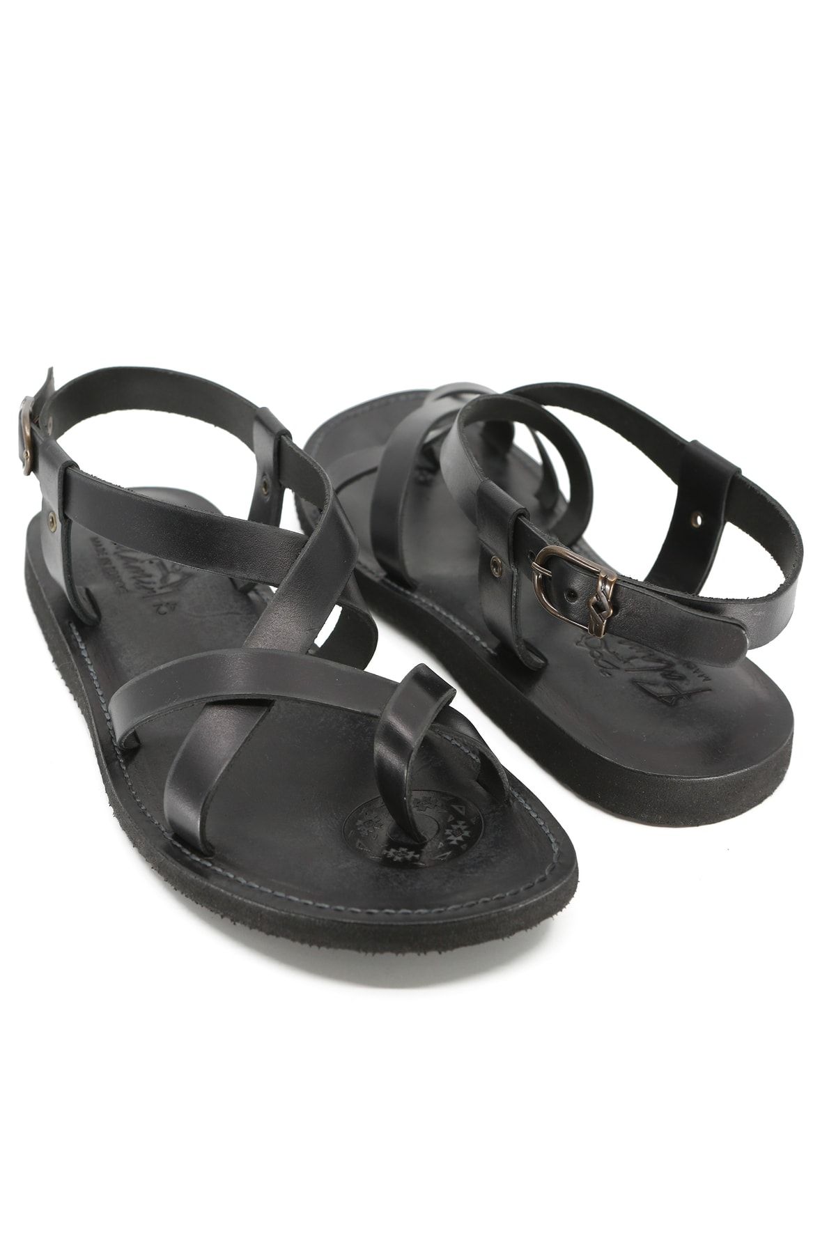 Falamir-Handmade Men's Sandals 1951 Black 6