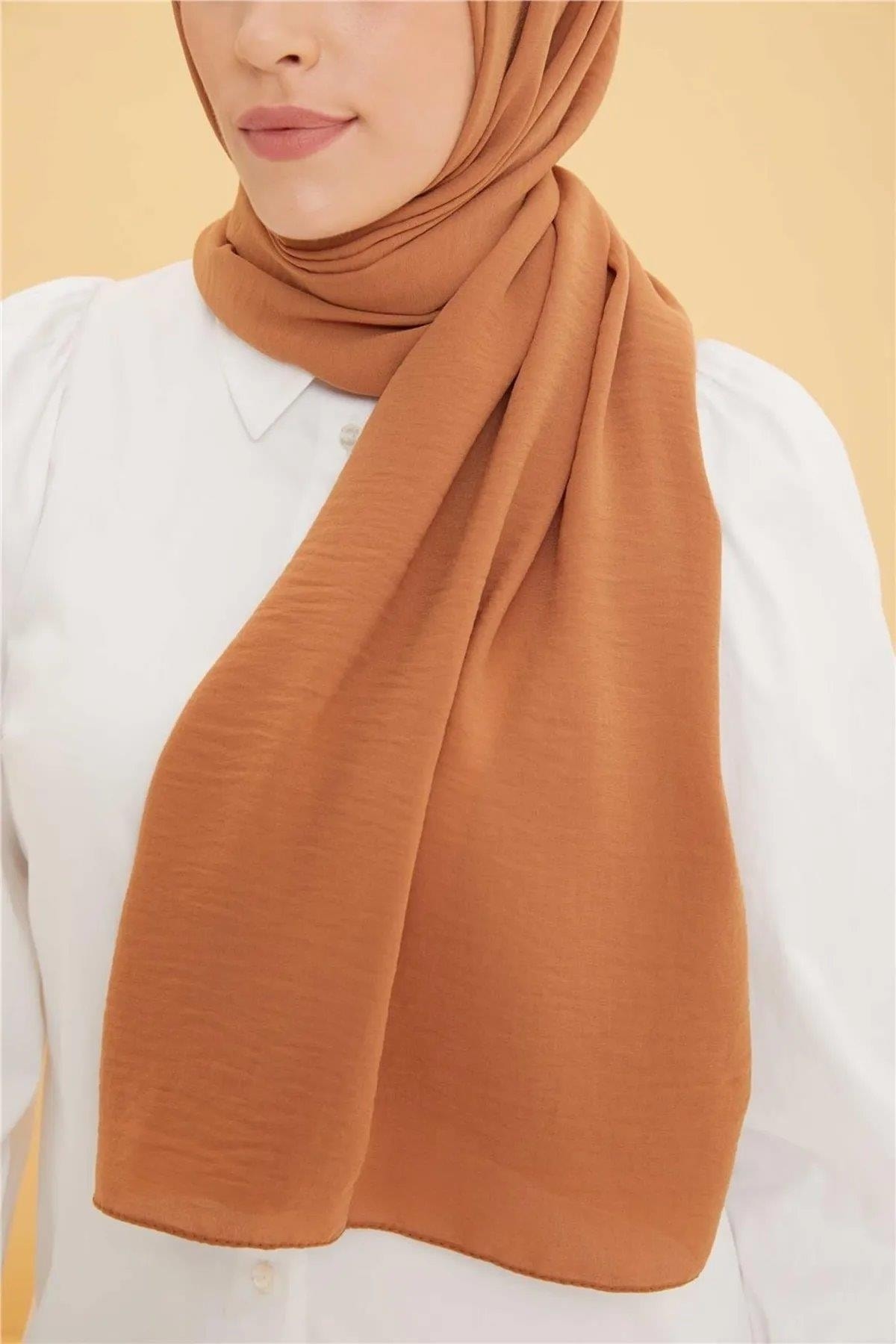 شال زنانه قهوه ای آرمینه | TYC00856597169 اورجینال - تصویر 2