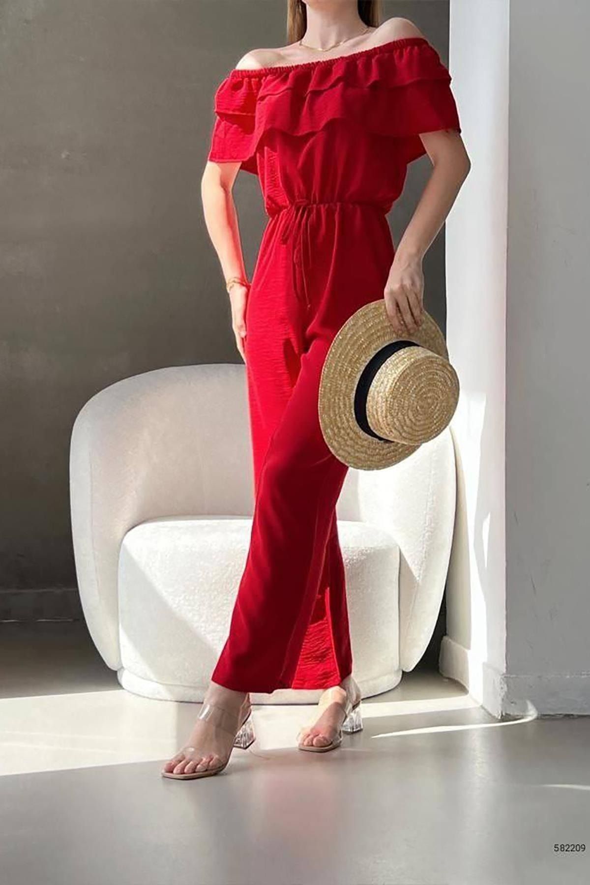 Jumpsuits red best sale