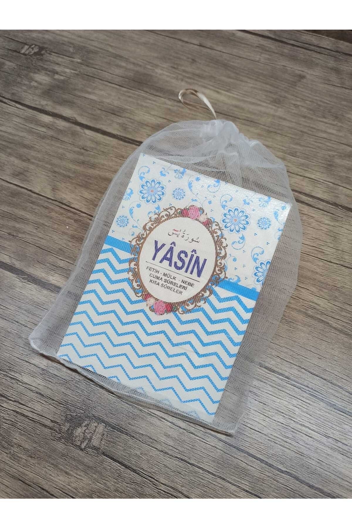 Haktan Yayın Dağıtım Tül Keseli Yasin Cüzü Kitabı 10'lu Karışık Renk Sesli Dinleme Özellikli Doğum Mevlüt fotoğrafı 3 (önizleme)