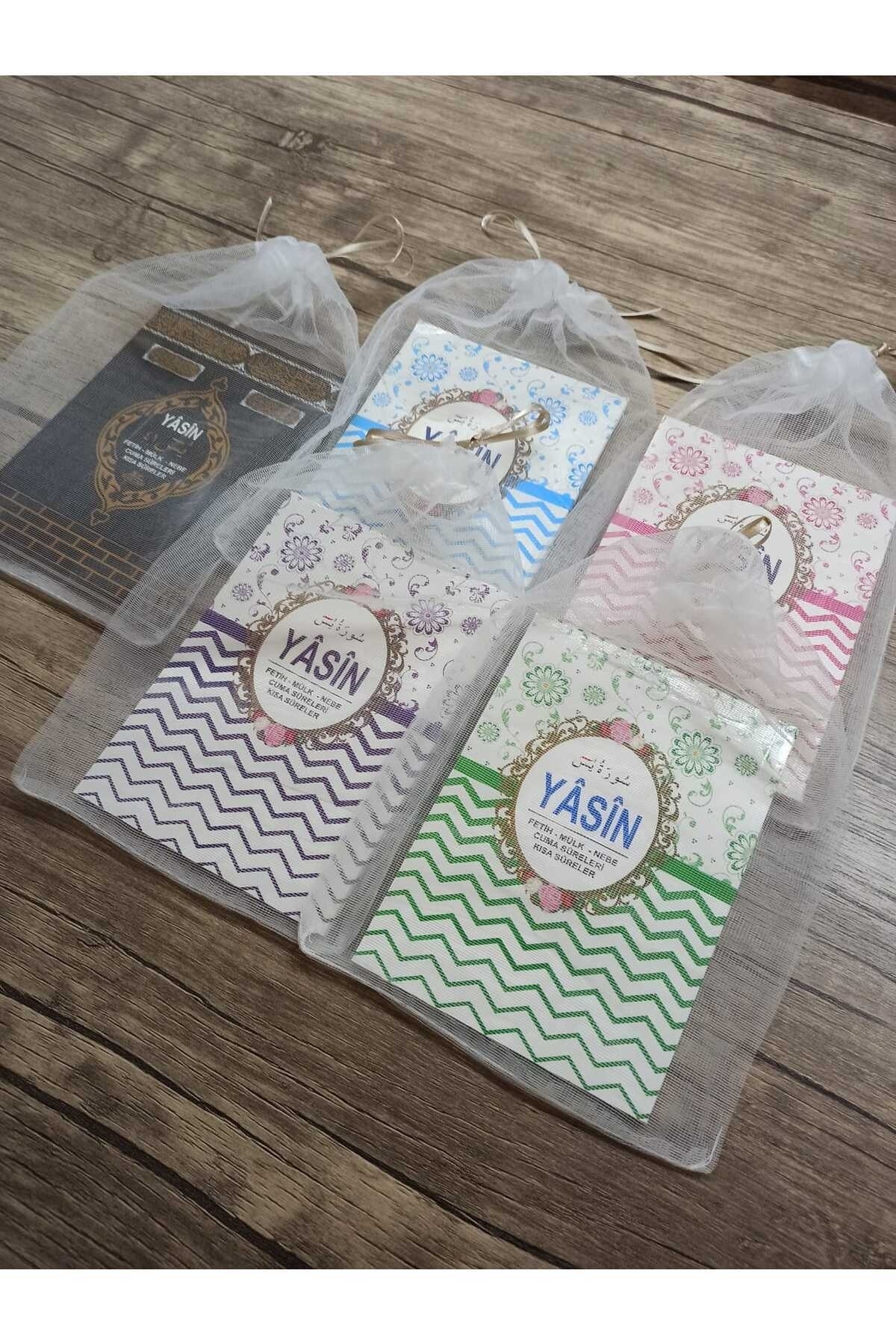 Haktan Yayın Dağıtım Tül Keseli Yasin Cüzü Kitabı 10'lu Karışık Renk Sesli Dinleme Özellikli Doğum Mevlüt fotoğrafı 6 (önizleme)