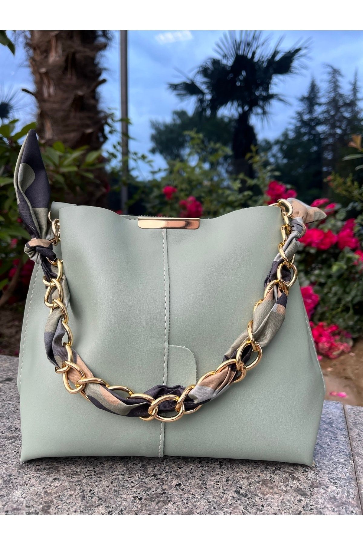 River island black chain front underarm slouch 2025 bag