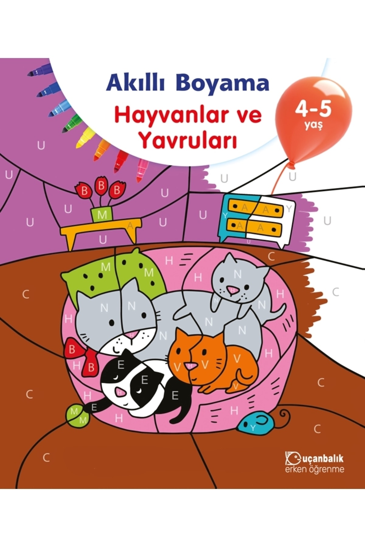 uçanbalık AKILLI BOYAMA - HAYVANLAR VE YAVRULARI 4-5 YAŞ - Fiyatı, Yorumları