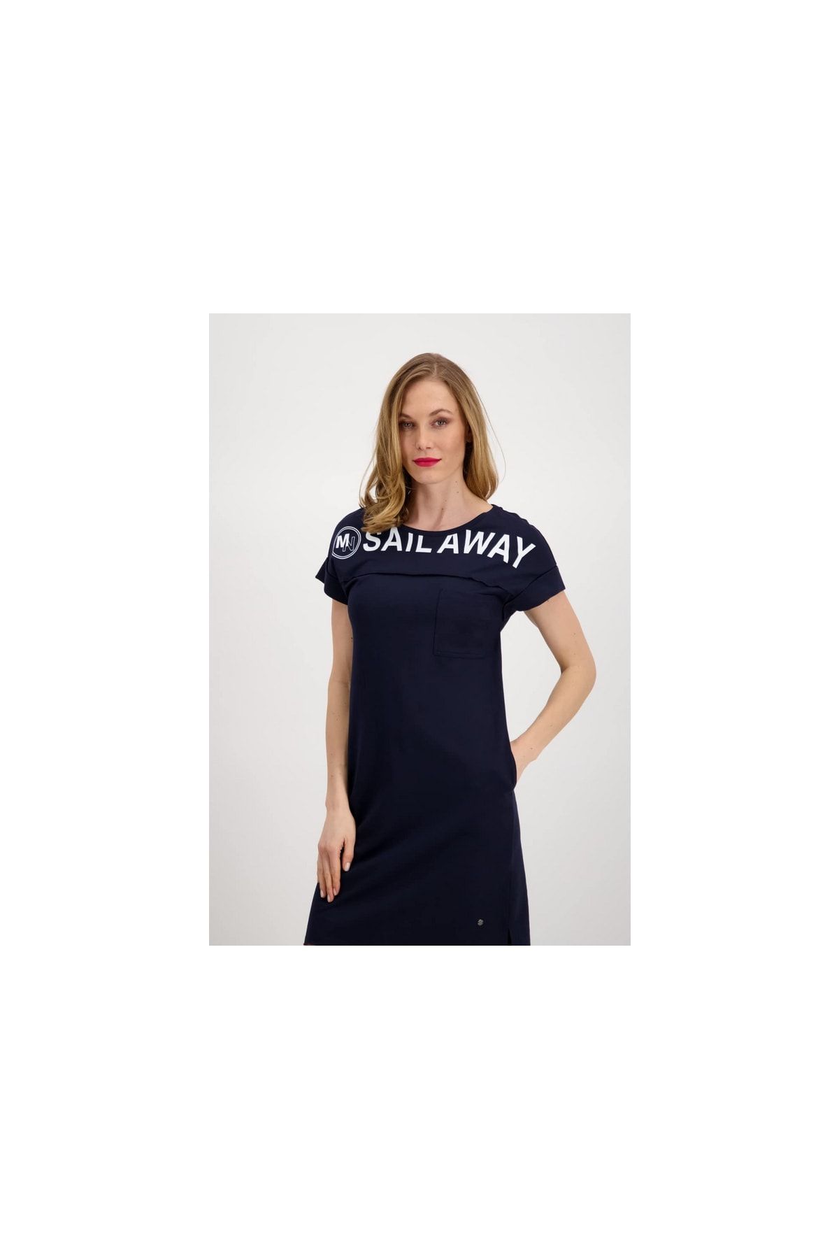 Monari Kleid - - Blau Basic Trendyol 