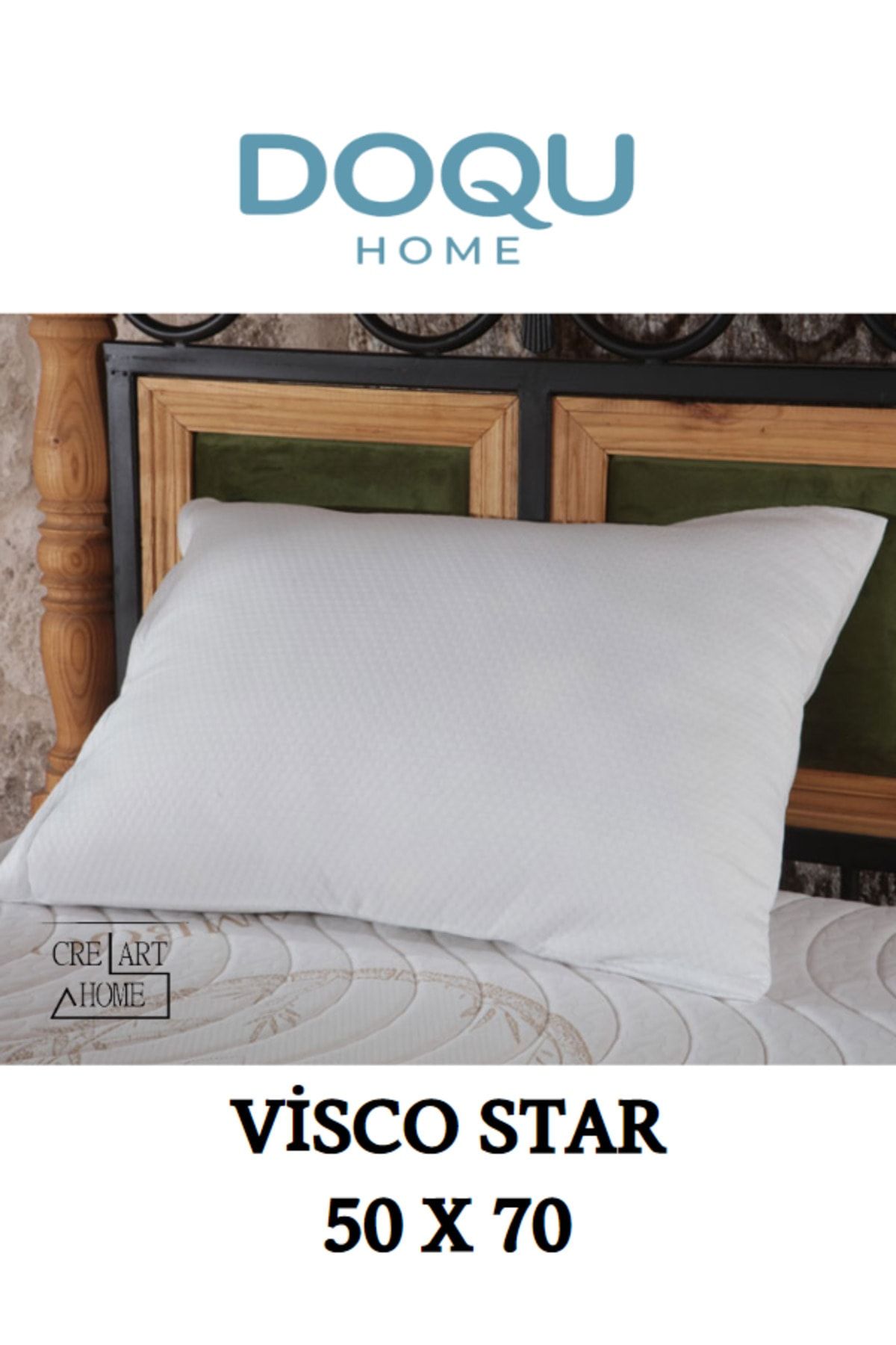 CREARTHOME Creart Home 07791Doqu Home Visco Star 50x70 Pillow