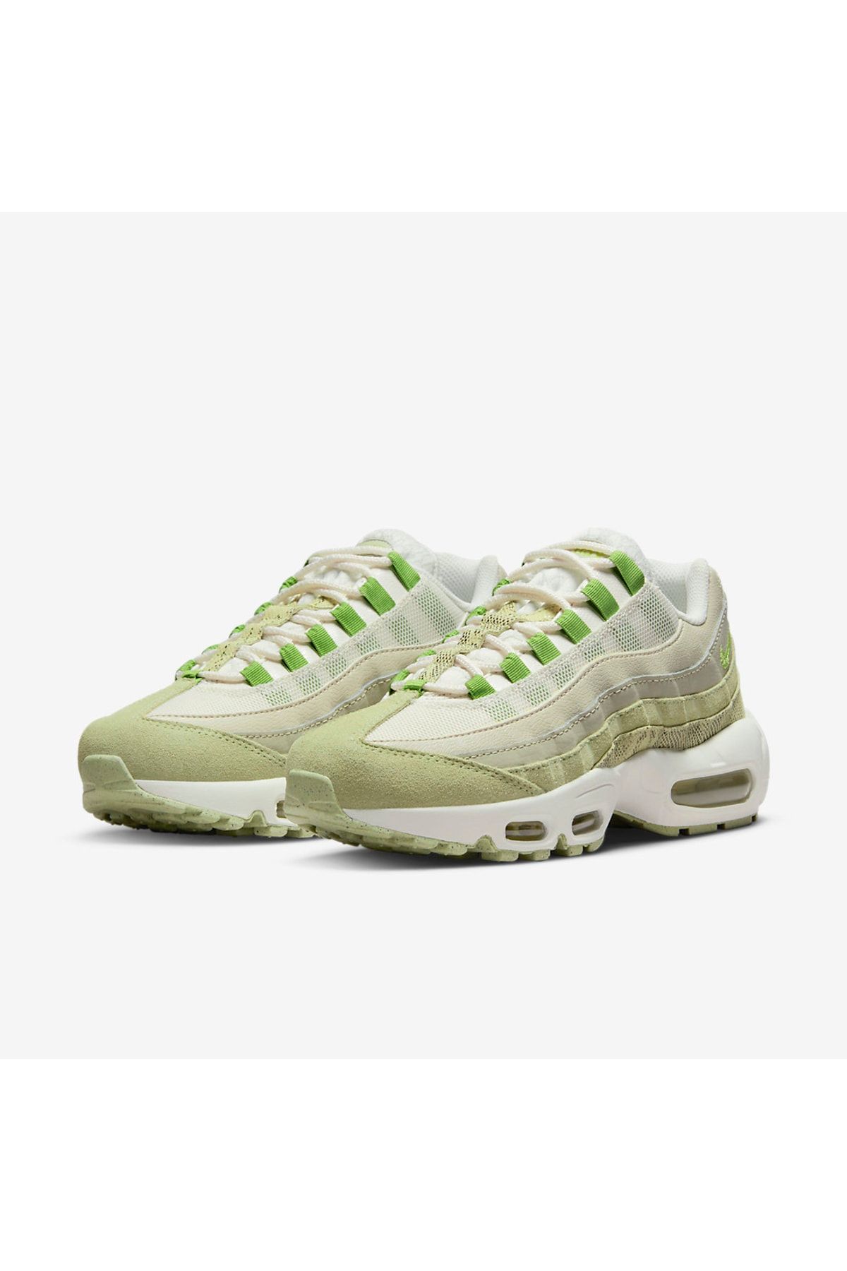 Green and white top air max 95