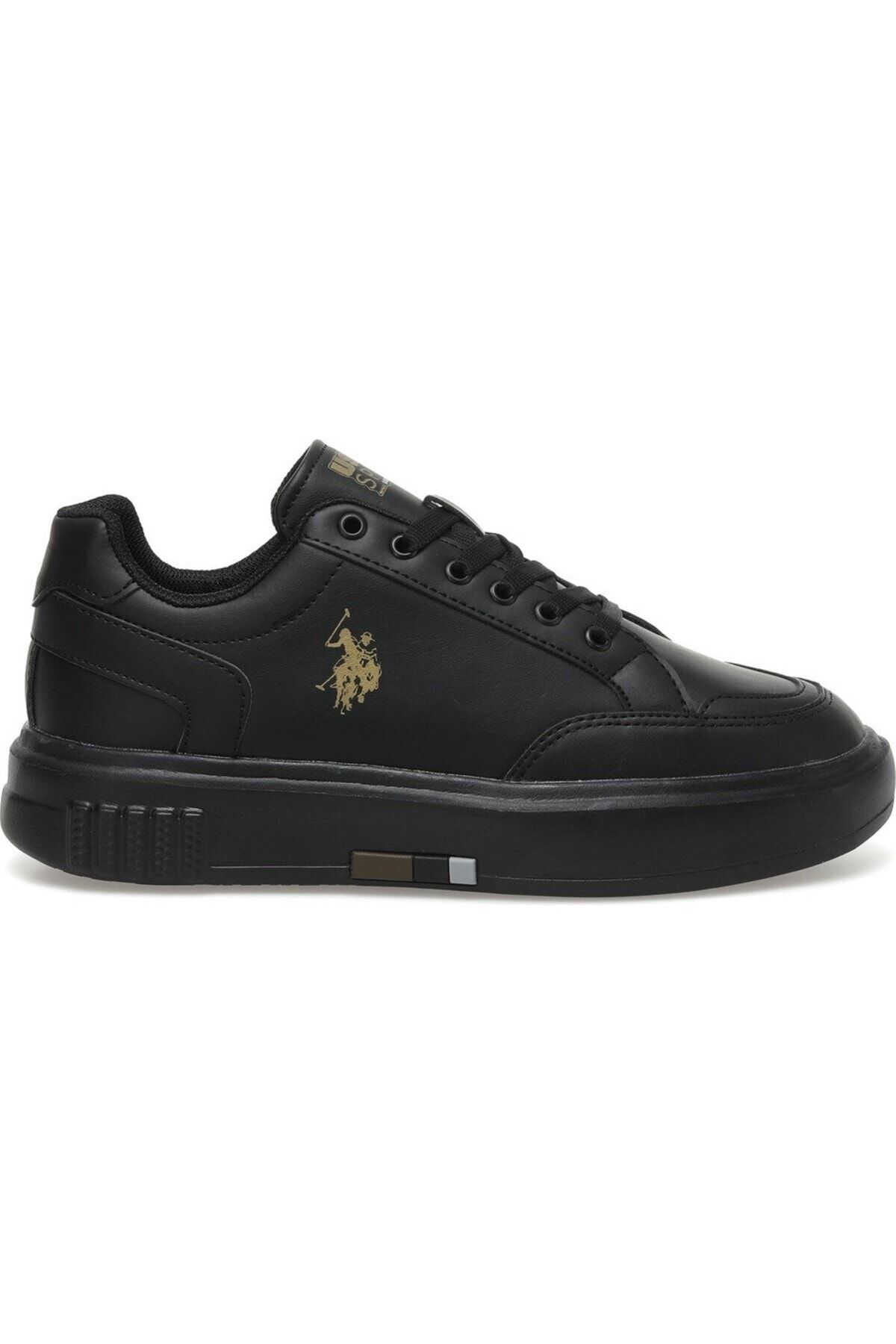اسنیکر مشکی زنانه U.S.Polo Assn. Siber 2PEF سبک ورزشی طلای سیاه U.S. Polo Assn.