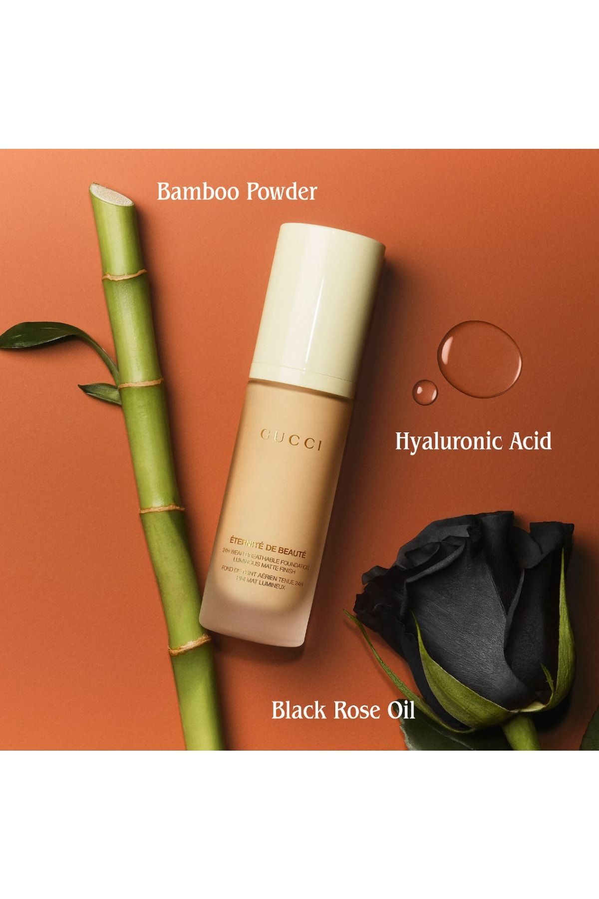 Gucci پایداری زیبایی پوشش کامل 24 ساعته با پایان مات و روشن کننده 30 میلی لیتر