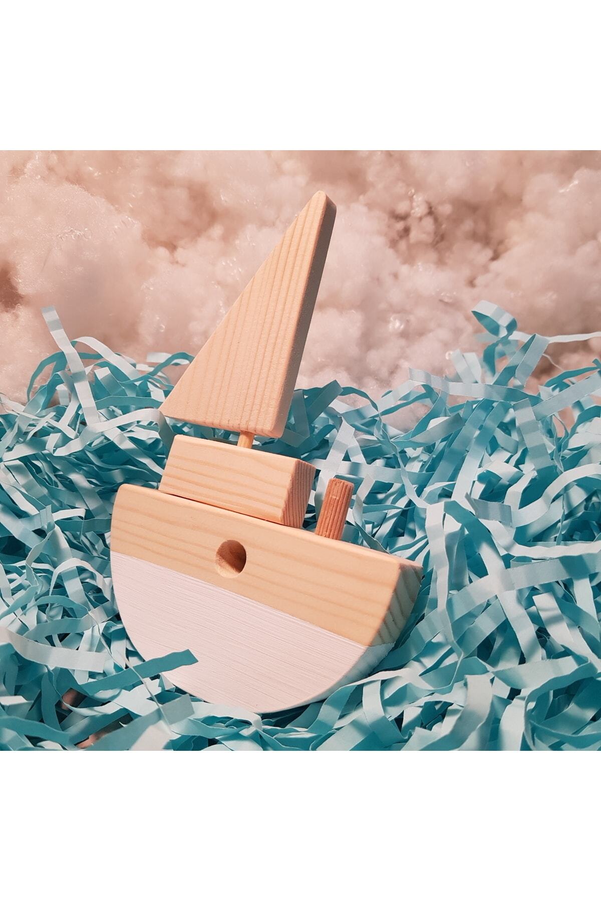 aswood El Yapımı Ahşap Oyuncak Baby Gemi Çocuklar için Hayal Gücünü Geliştiren Hediyelik Oyuncak fotoğrafı 3 (önizleme)