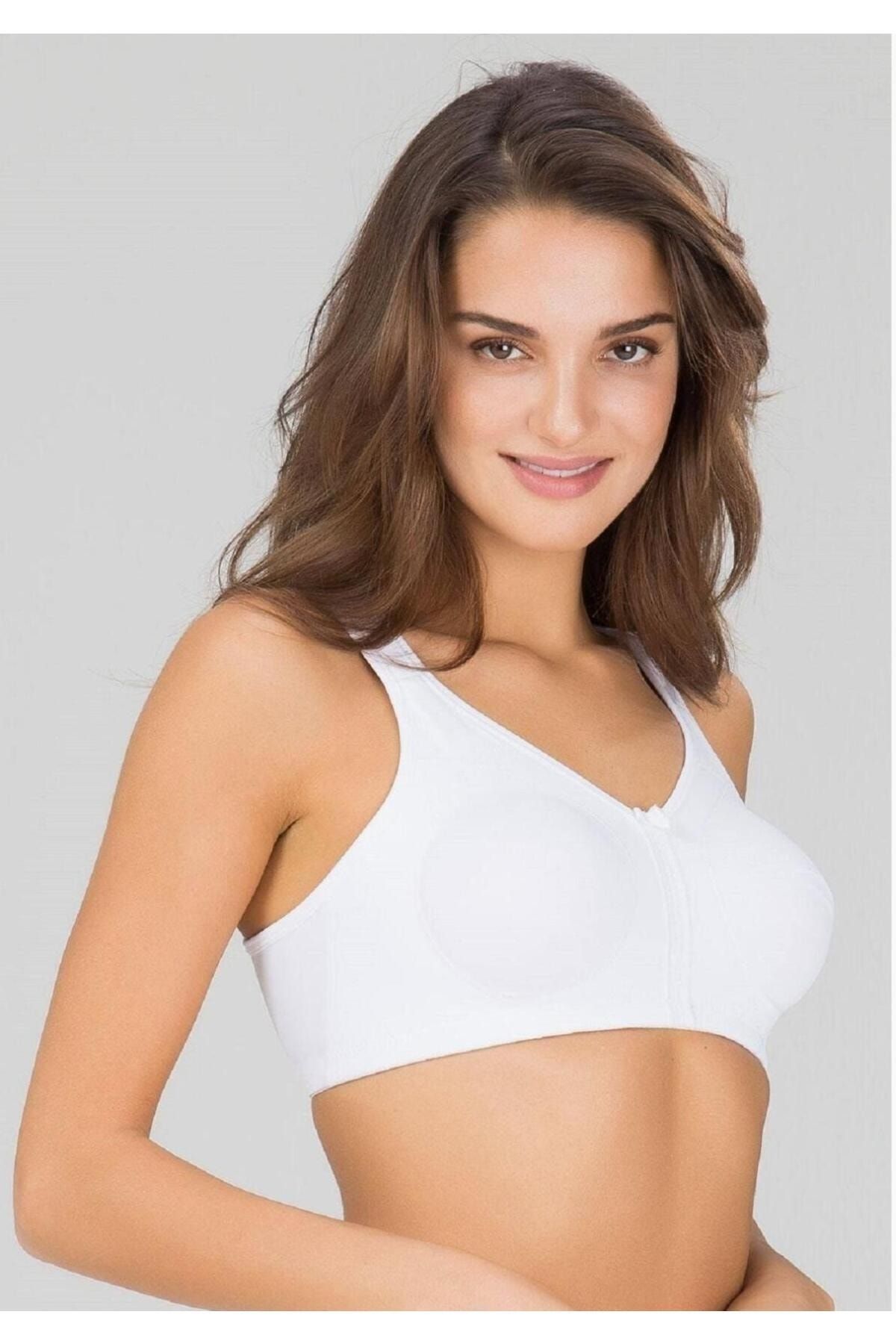 Kom Women's White 1 Size Minimizing Bra New Season - Trendyol