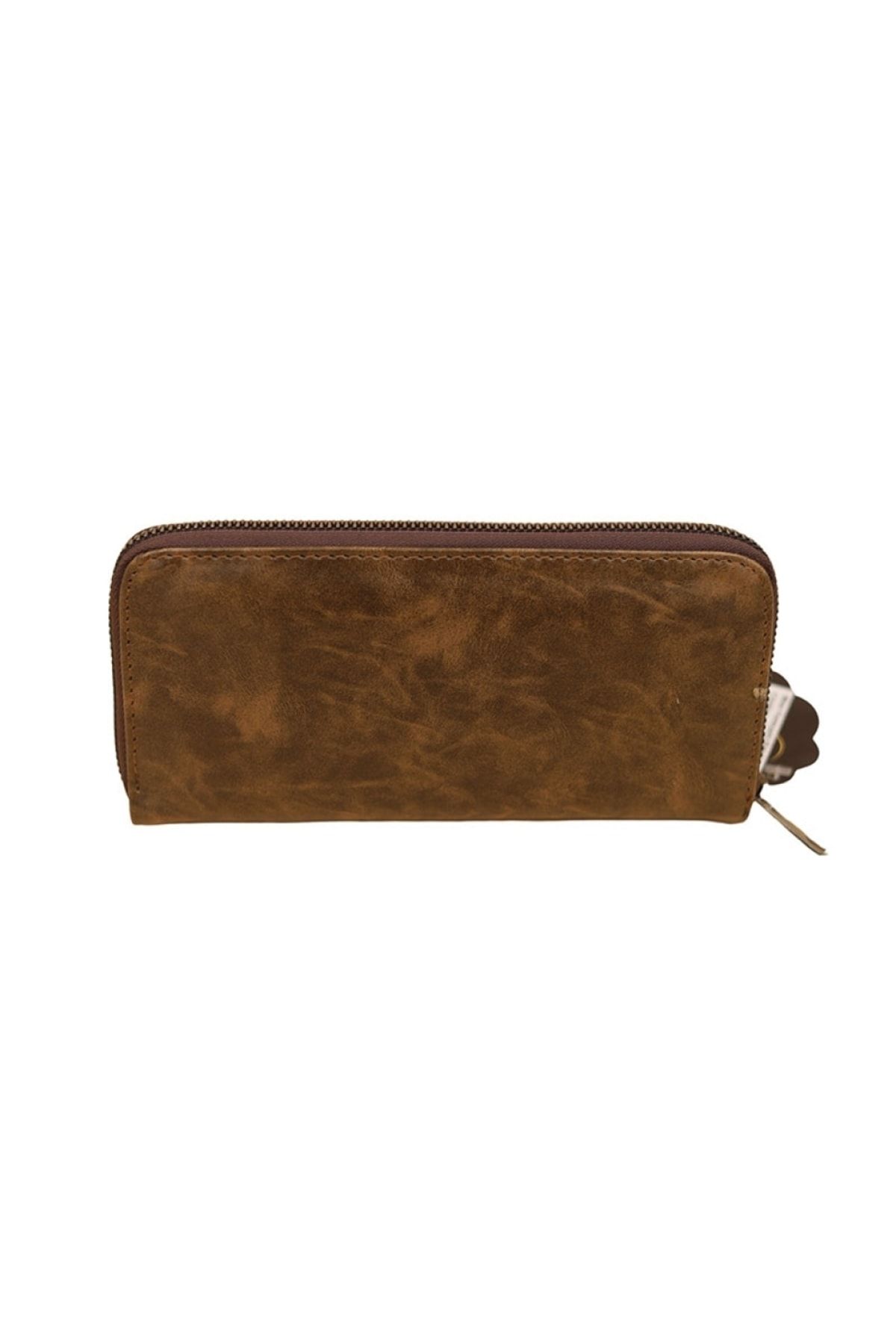 MKM-Zippered Men's Wallet - Pattern-01 - Light Brown -50 4