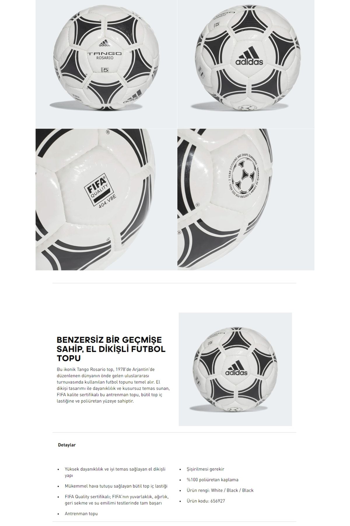 Adidas 656927 Tango Rosar o Futbol Topu