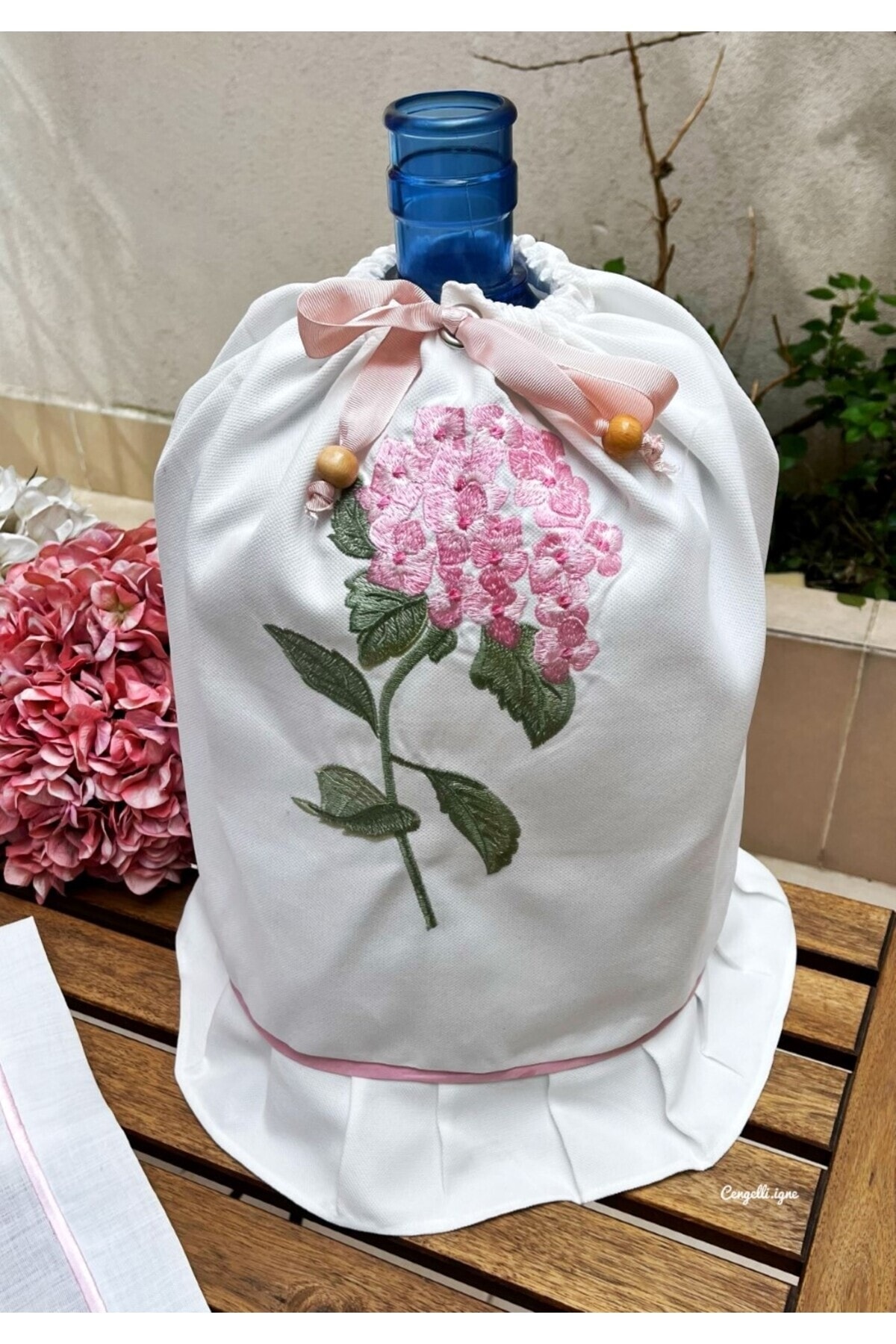 Çengelli İğne Damacana- Pembe Ortanca