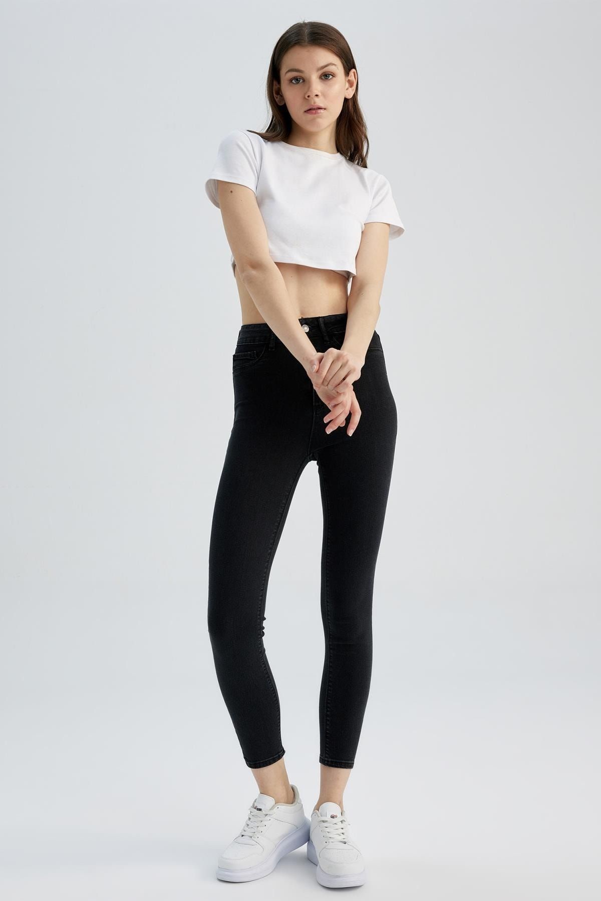 Super Skinny Fit Yüksek Bel Jean Pantolon