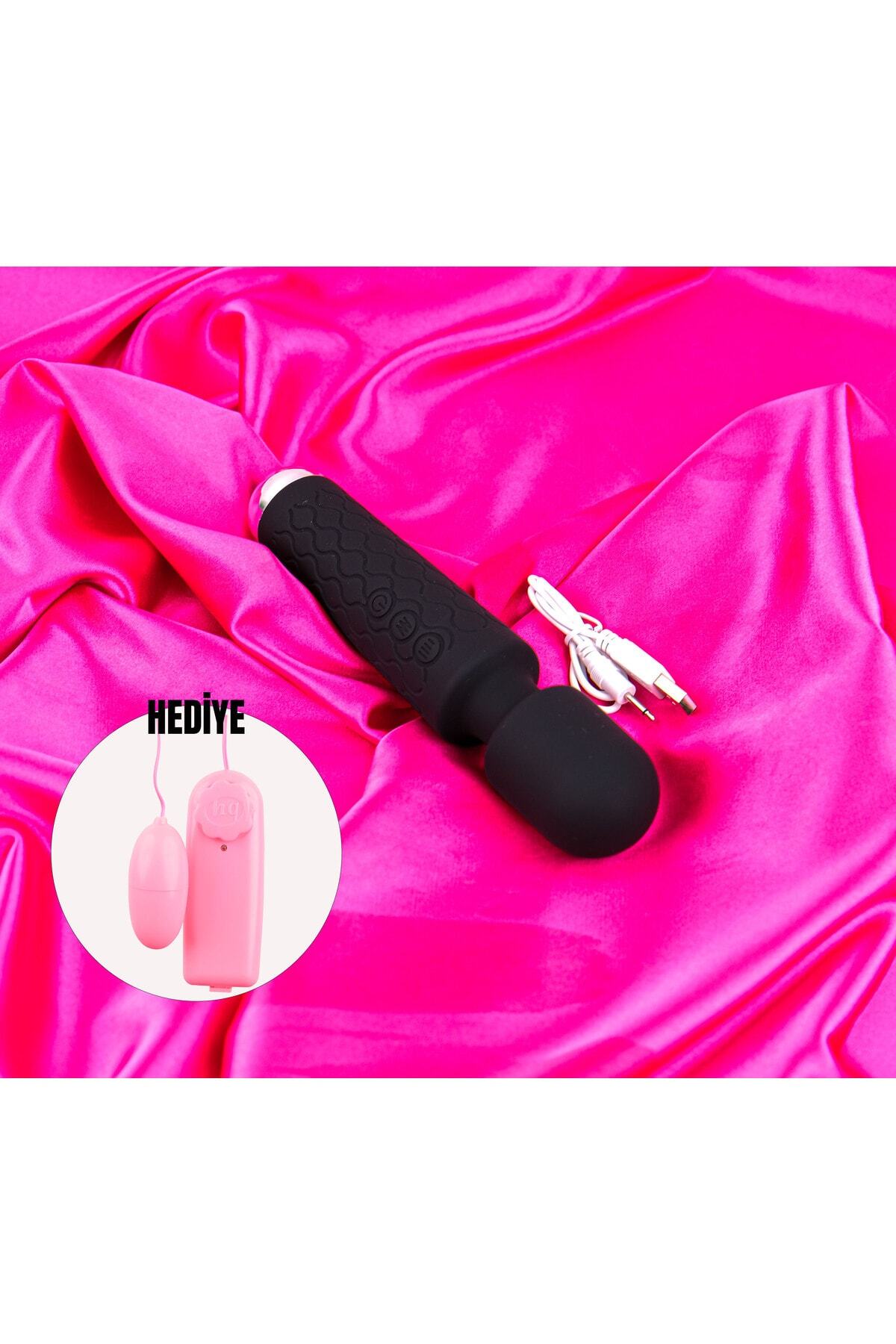 Female Wand Massager Şarjlı Mikrafon Vibratör 28 Hz 3
