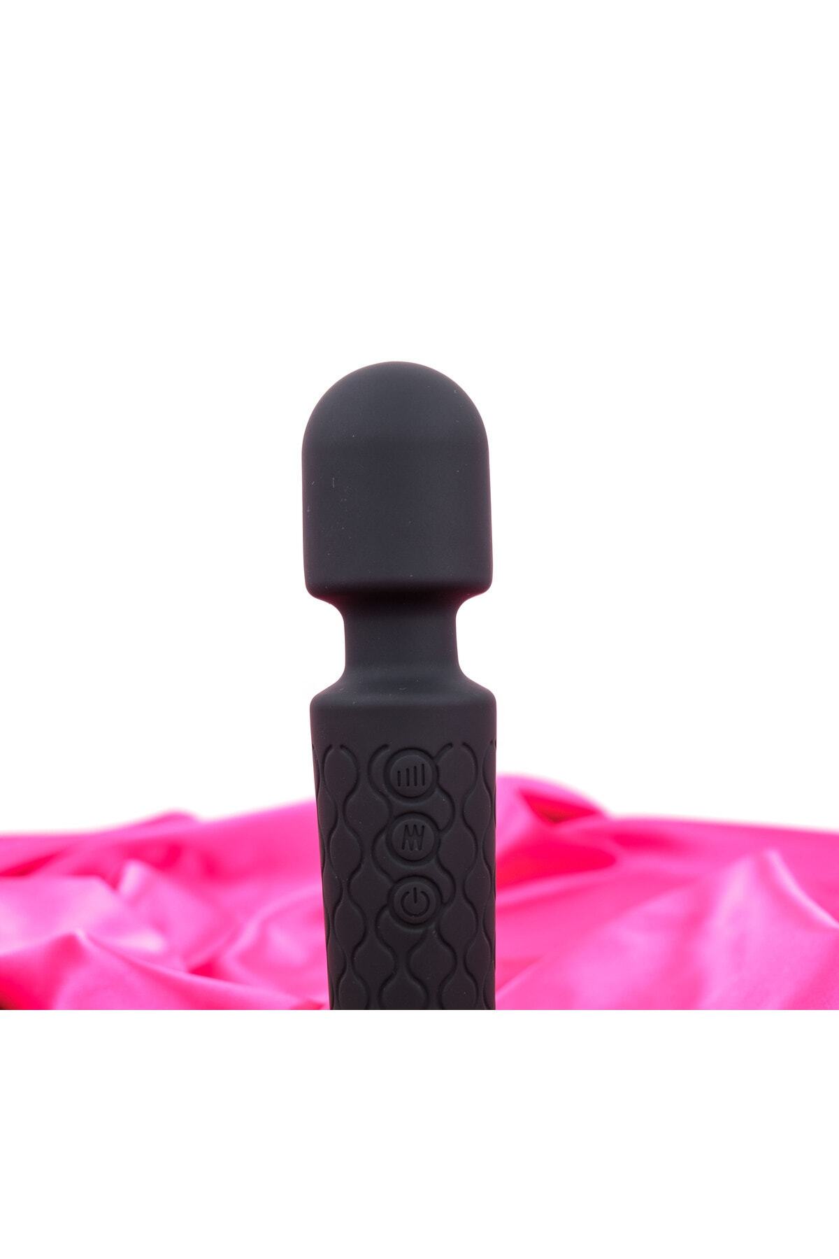 Female Wand Massager Şarjlı Mikrafon Vibratör 28 Hz 7