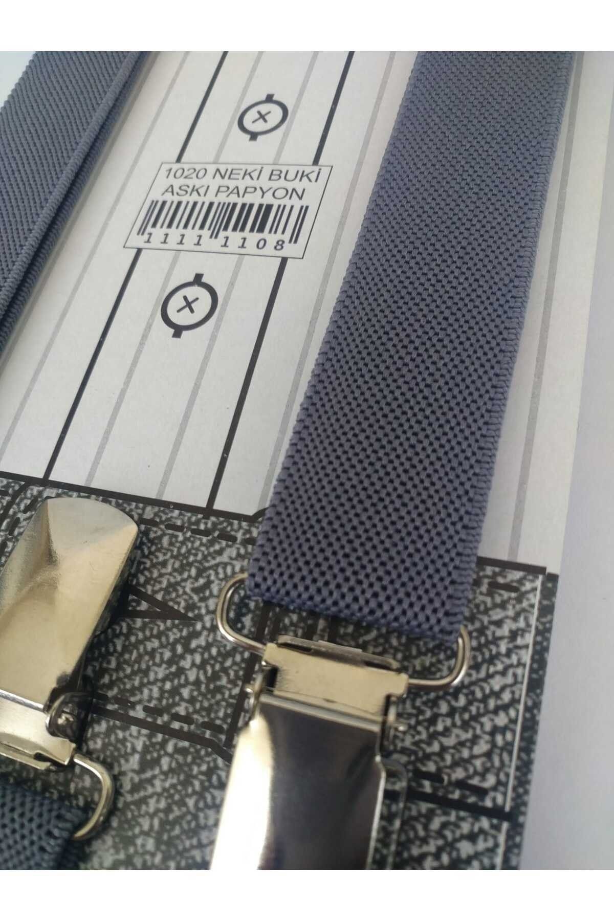 Meriç bebe-Set cu bretele pentru pantaloni și papion pentru copii, reglabil, de 1-9 ani 2